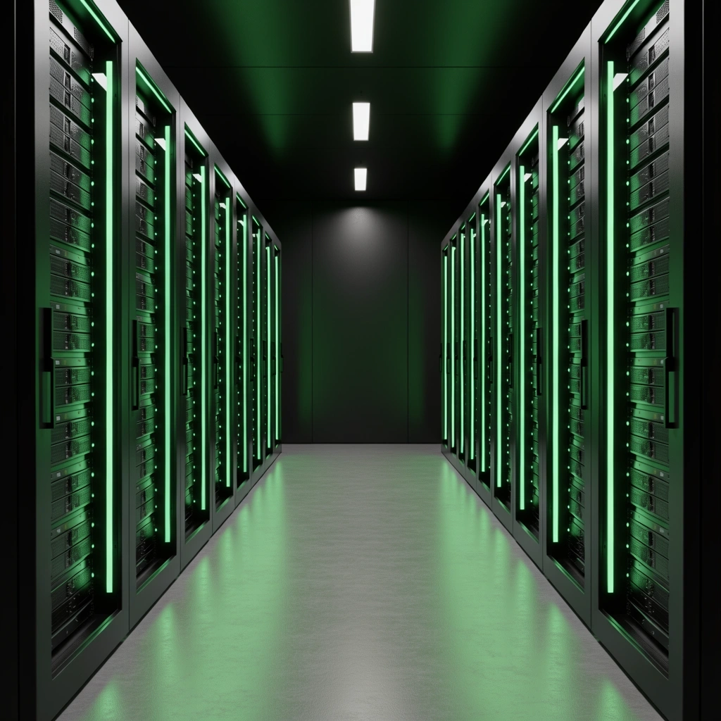 Server infrastructure representing data security